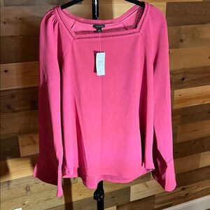 Ann Taylor Vibrant Pink Blouse